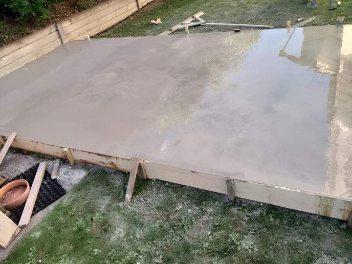 Dalle en béton Les Rousses